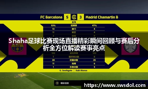 Shaha足球比赛现场直播精彩瞬间回顾与赛后分析全方位解读赛事亮点