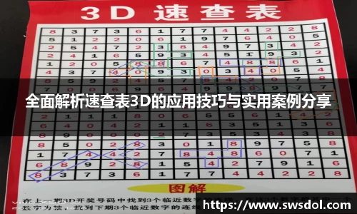 全面解析速查表3D的应用技巧与实用案例分享
